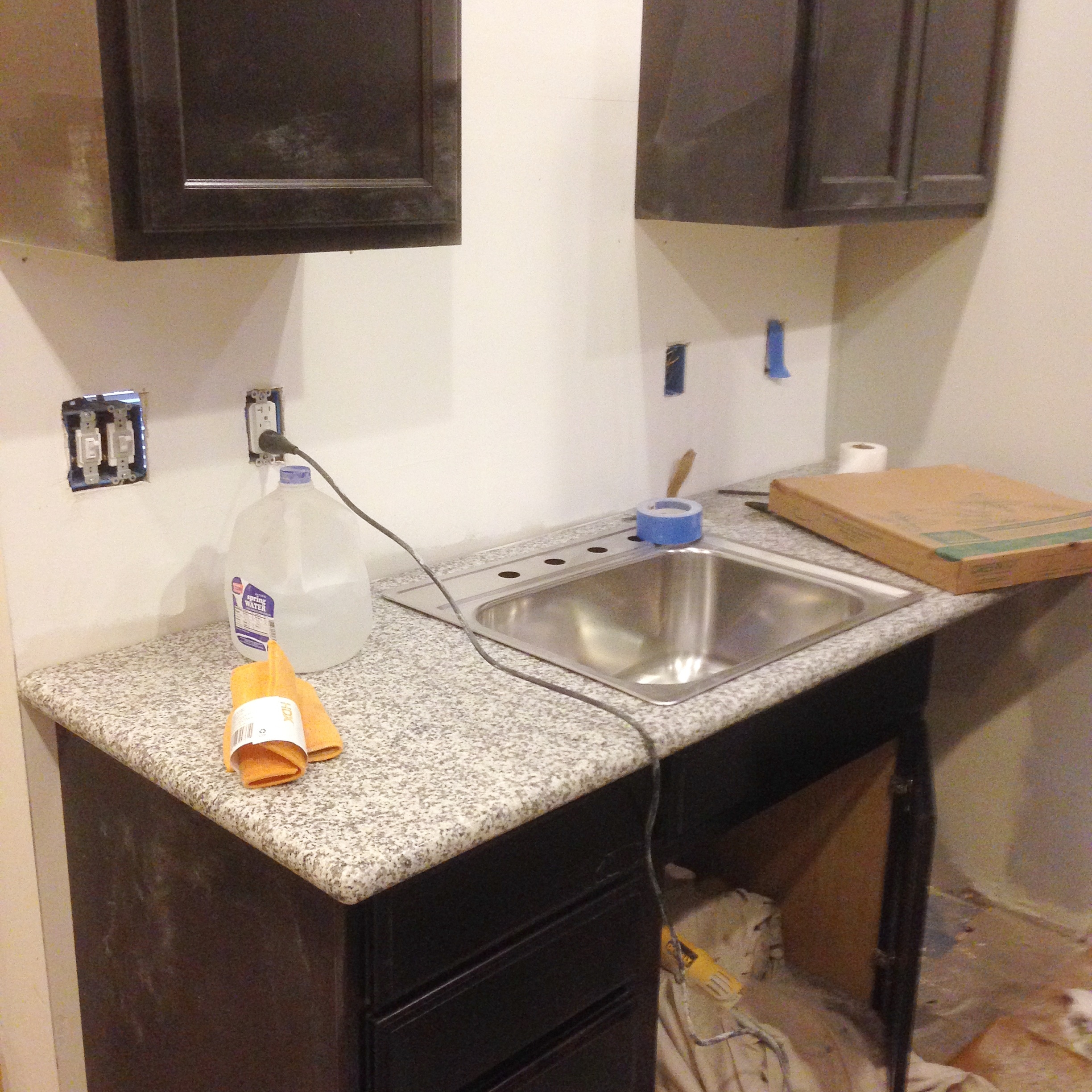 How We Diy D Our Way To Real Granite Countertops Beginning In